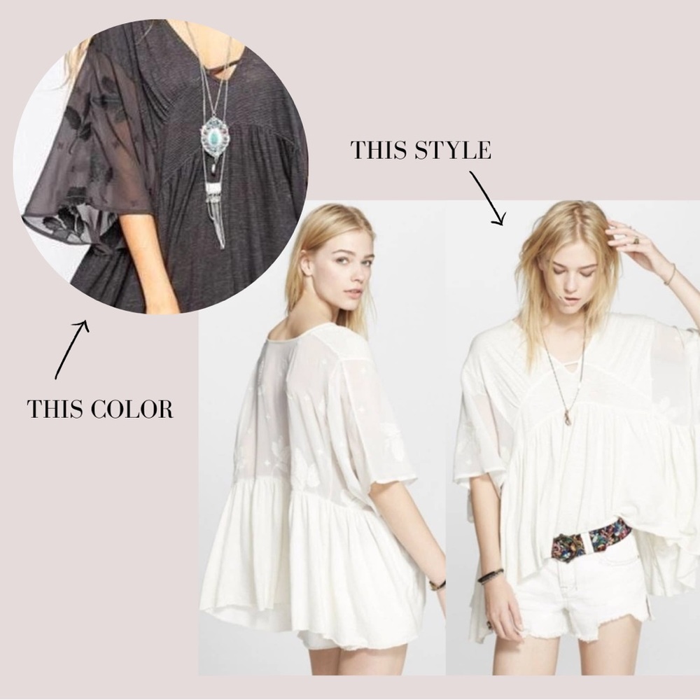Free People Floral Tunic size small